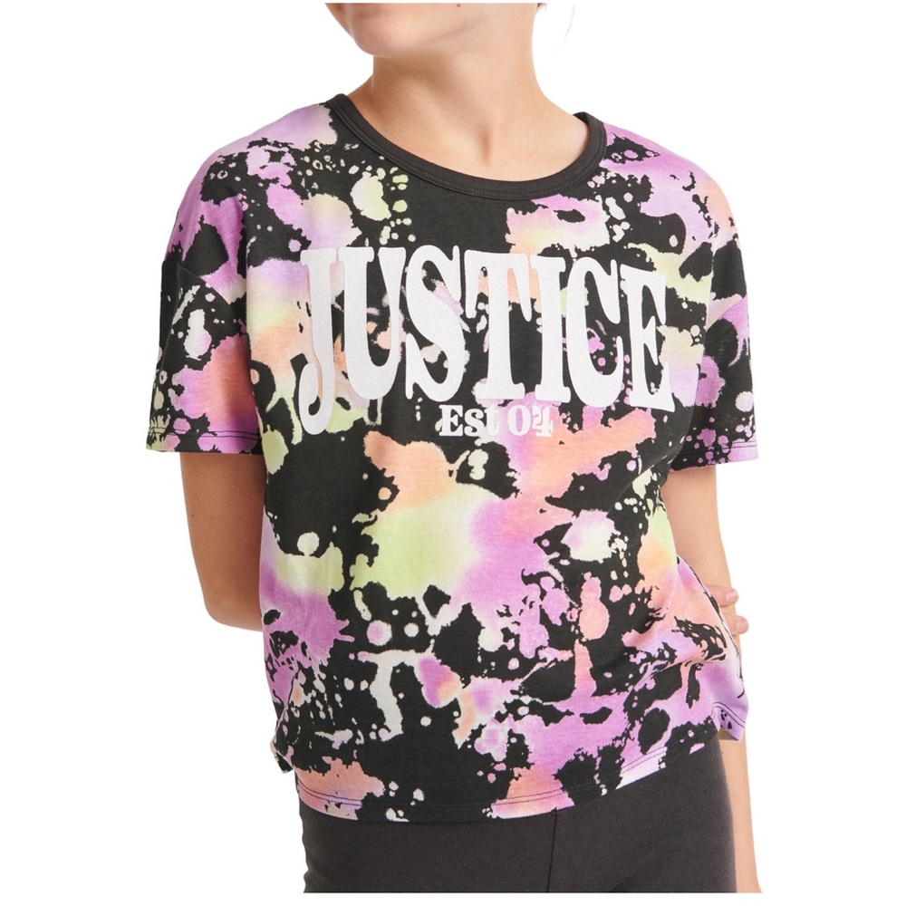 Sparkly, colorful and flat out fun. Justice's Everyday Faves Graphic Tee